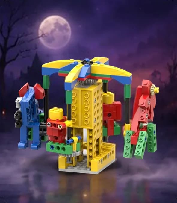 Brick-built chair swing ride