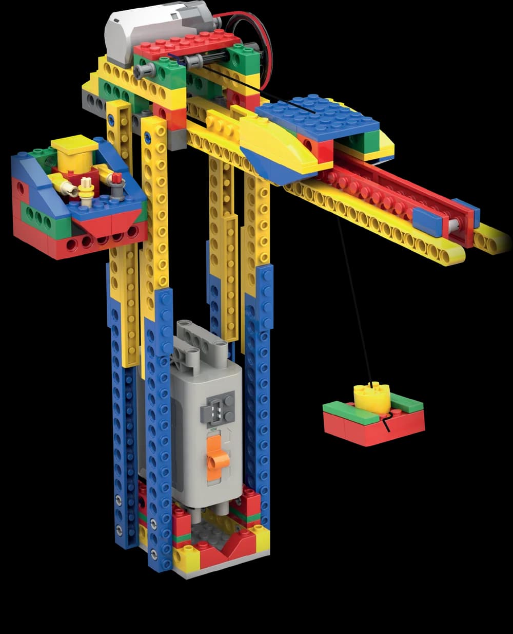 Brick-built crane