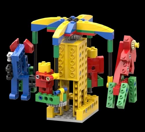 Brick-built chair swing ride