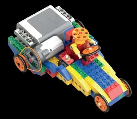 Brick-built race car