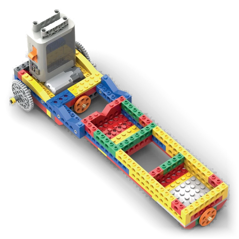 Brick-built flatbed truck