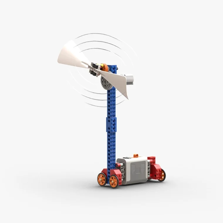 Brick-built wind turbine