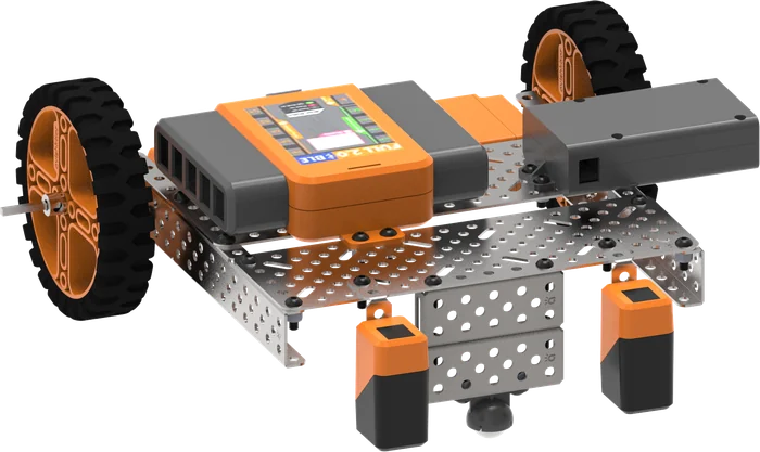 Line-following robot with two infrared sensors