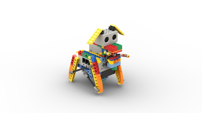 Brick-built walking puppy